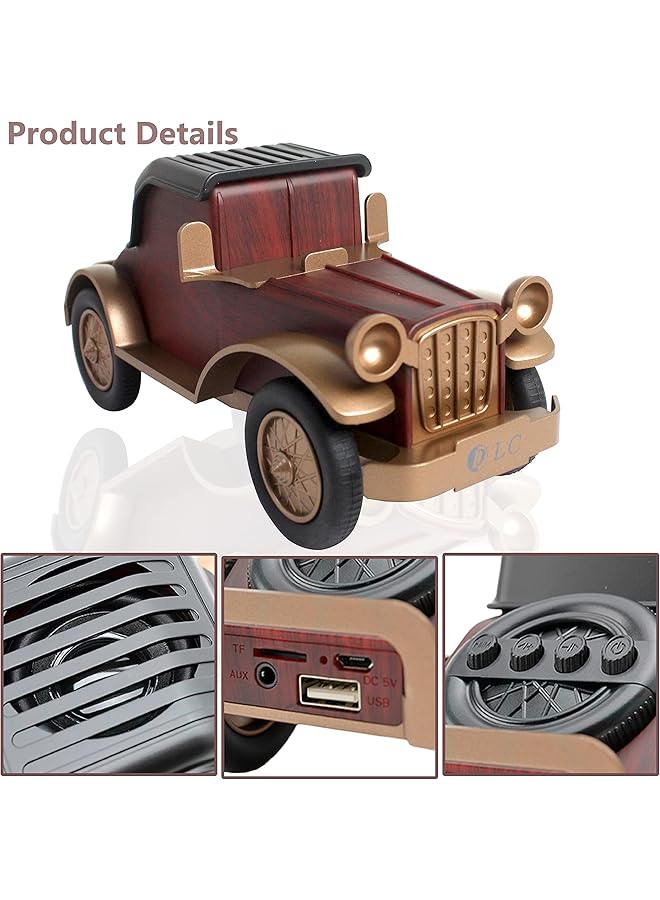 دي إل سي  راديو FM بمكبر صوت ريترو مع USB وبلوتوث - Image 3