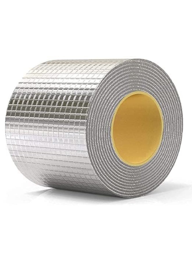 Leakage Repair Aluminium Waterproof Tape for Surface Crack, Roof, Pipe Repair Solution Aluminium Tape Waterproof Tape for Plastic, Metal, Concrete Repair tape (4 inch) - Image 1