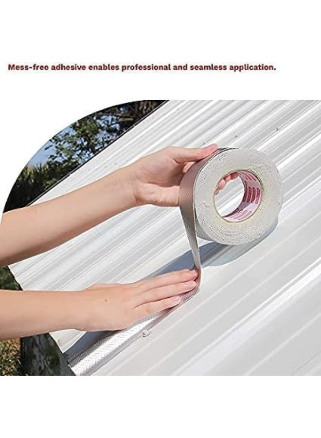 Leakage Repair Aluminium Waterproof Tape for Surface Crack, Roof, Pipe Repair Solution Aluminium Tape Waterproof Tape for Plastic, Metal, Concrete Repair tape (4 inch) - Image 3