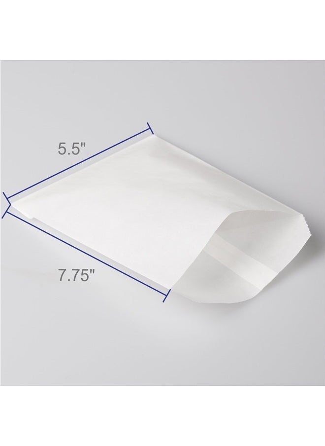 BagDream - Glassine Waxed Paper Bags 5.5x7.75 Inches Pack of 100 Flat Glassine Bags Glassine Envelopes, Cookie Bags, Popcorn Bags - Image 1