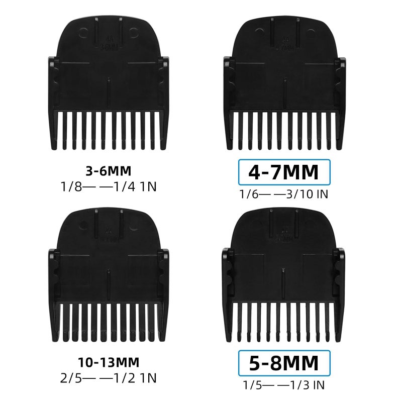 CR8GR8 Professional Guide Comb Fit Cutting Guider for Manscaped 4.0,4 Pack 8 Cutting Lengths from 1/8"-1/2" Inch Fit The Lawn Mower 4.0 Groin Hair Trimmer - Image 2