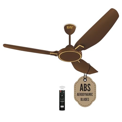 KUHL Brise Plus E3 1320 mm 65% Power Saving BLDC Ceiling Fan | BEE 5 Star Rated & ISI Marked | 30W | High Air Flow | 5 Year Warranty | Brown| Free Installation - Image 1
