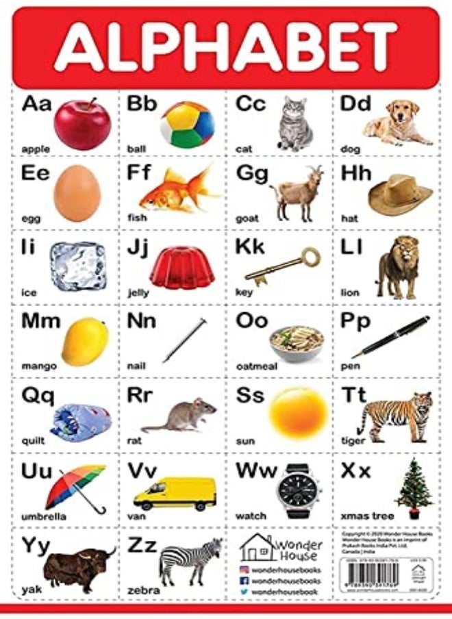 Wonder House Books Alphabet - My First Early Learning Wall Posters: For Preschool, Kindergarten, Nursery And Homeschool 