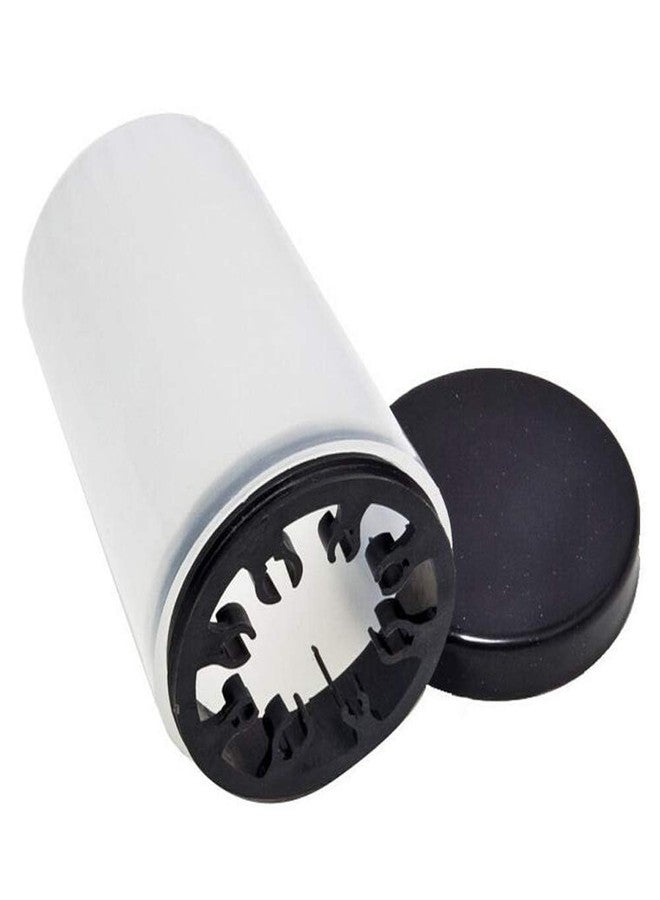 روبي فيس كوب تنظيف فرش فن الأظافر من روبي فيس، بلاستيك أسود، فتحات متعددة الأحجام، 8 فرش، غطاء لولبي، قلم جل للأشعة فوق البنفسجية، فرش أكريليك، وعاء تنظيف، قطعة واحدة - Image 1