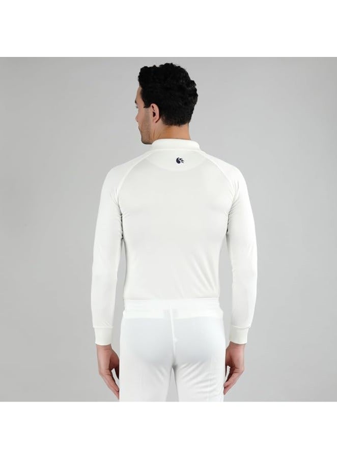 DSC Men’s Cricket T-Shirt | Ultra-Light Polyester full Sleeve Polo with COOL & DRY Technology | Mesh Ventilation, Turtle Neck, Regular Fit | Made in India - Image 3