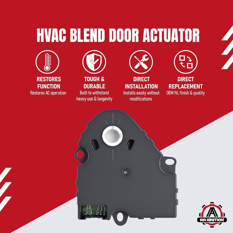 AA Ignition HVAC Blend Door Actuator - Compatible with Chevrolet, GMC 1994-2012 - Image 2