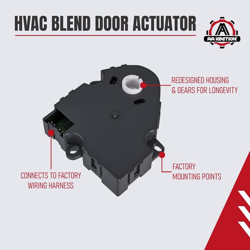 AA Ignition HVAC Blend Door Actuator - Compatible with Chevrolet, GMC 1994-2012 - Image 4