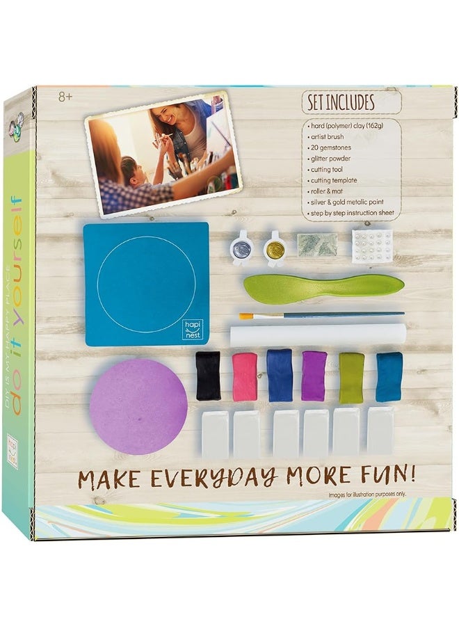 Hapinest DIY Clay Jewelry Dish Arts and Crafts Kit Gifts for Girls Kids Ages 8 9 10 11 12 Years Old - Image 4