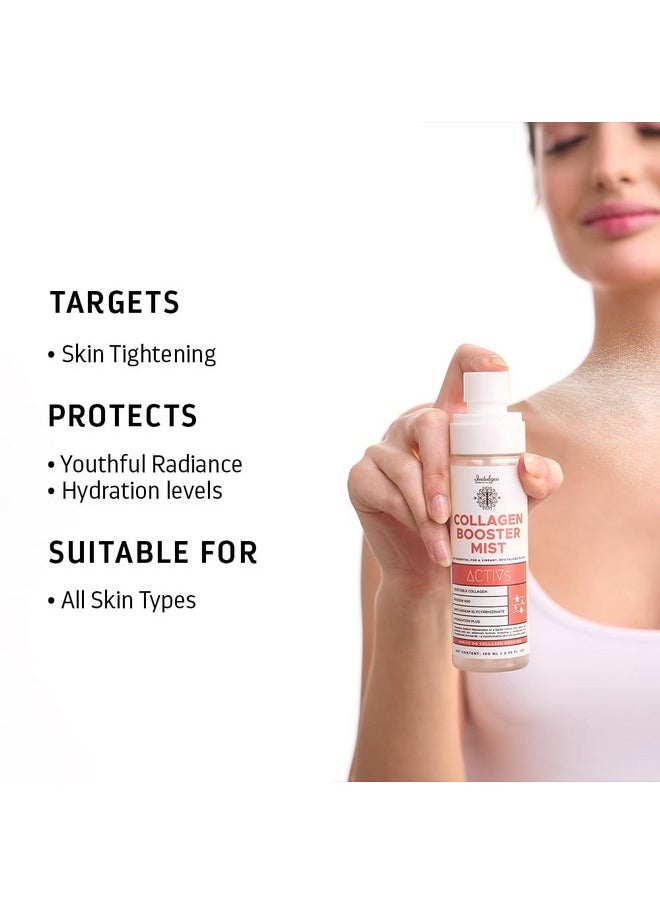 Indulgeo ESSENTIALS Collagen Booster Tonermist For Hydrated And Smooth Skin 100Ml Reduce Rosacea And Sun Damage Antiaging Lightweight Premakeup Application Made With Vegetable Collagen  - Image 2
