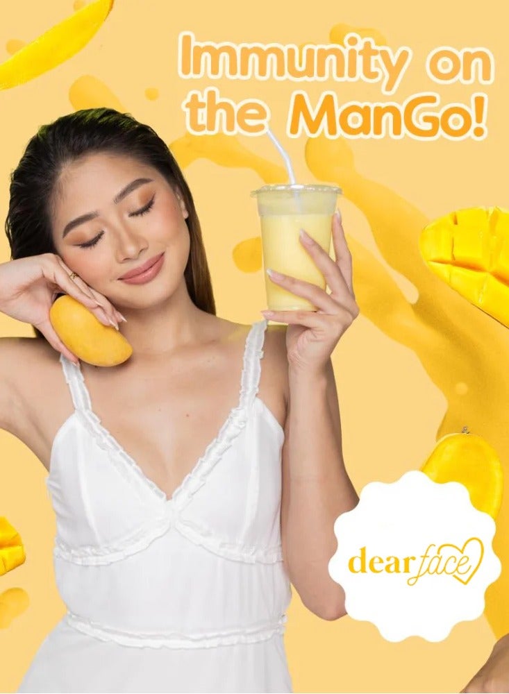 Dear Face Beauty Milk Mango 180g – Antioxidant-Rich Skincare Drink | Supports Clear Skin, Boosts Immunity & Promotes Inner Health with a Yummy Tropical Twist - Image 2