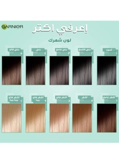 غارنييه صبغة شعر كريمية دائمة كولور ناتشورالز من غارنييه - 1+ أسود فائق 112 مل  - Image 4