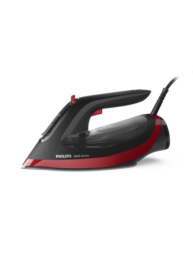 Philips 6000 Series Steam Iron High end irons 300 ml 2800 W DST6130/46 Black/Red - Image 2