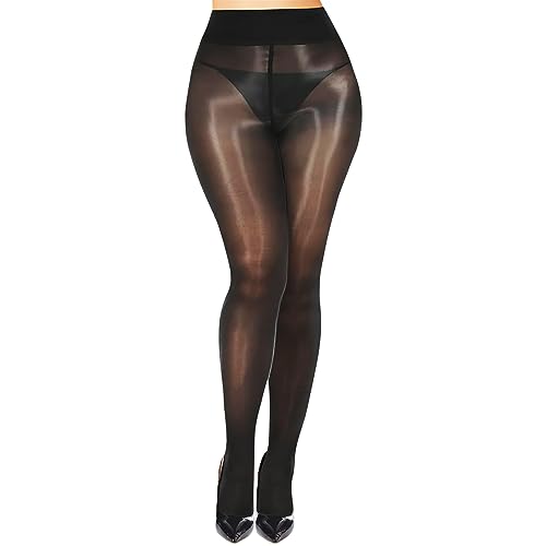 Buauty Shimmer Tights for Women, Shiny Oil Pantyhose Stockings, Oil Bright Shaping Tight Ultra Shiny Sheer Tights High Waist - Image 1