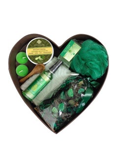 KAZARMAA Natural Luxury Skin Care Gift Set For Ultimate Spa Experience (Face Scrub100G Aloe Vera Gel100G Face Towel Jasmine Potpourri Bathing Bar With Loofah 2 Tea Light Candle) Bath & Body Bath Sets & Kits  - Image 2
