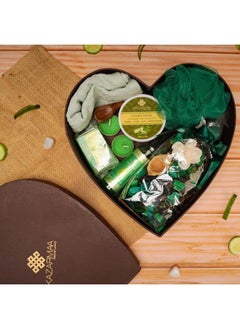 KAZARMAA Natural Luxury Skin Care Gift Set For Ultimate Spa Experience (Face Scrub100G Aloe Vera Gel100G Face Towel Jasmine Potpourri Bathing Bar With Loofah 2 Tea Light Candle) Bath & Body Bath Sets & Kits  - Image 3