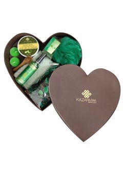 KAZARMAA Natural Luxury Skin Care Gift Set For Ultimate Spa Experience (Face Scrub100G Aloe Vera Gel100G Face Towel Jasmine Potpourri Bathing Bar With Loofah 2 Tea Light Candle) Bath & Body Bath Sets & Kits  - Image 5