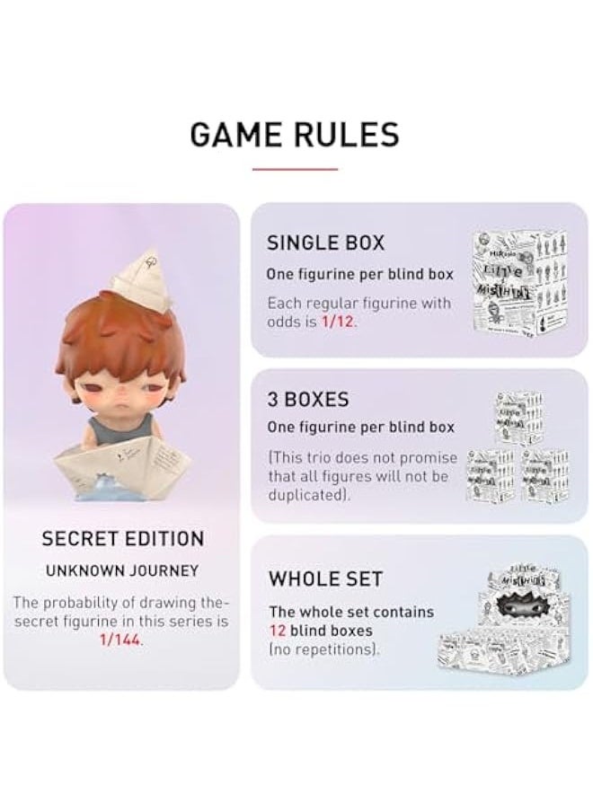 Generic - HIRONO Little Mischief Series, Hirono Blind Box Figures, Random Design Action Figures Collectible Toys Home Decorations, Holiday Birthday Gifts for Girls and Boys, Single Box - Image 1