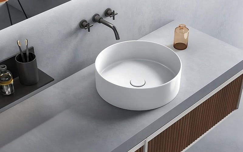 SYON Syon SOFT Premium Ceramic Table Top Wash Basin 15 inch X 15 inch  - Image 2