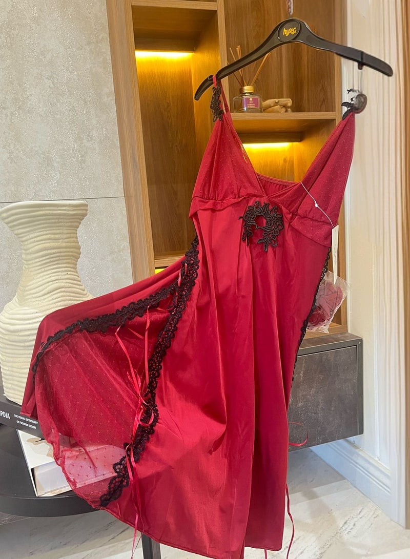 Hyper One Elegant French style women's lingerie - Maroon - Image 1