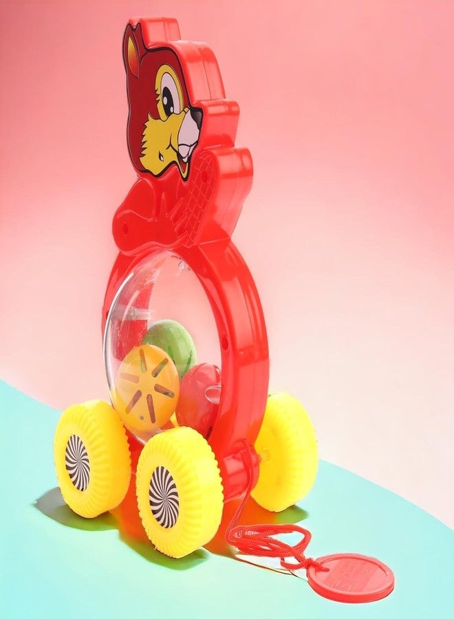 TOYIQ Toddler Pull and Push Rolling Ball Squirrel Toy, Educational Development Toy for 6-12 Months, 1 Year Old Kids and Infants - Image 3