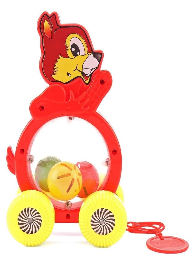 TOYIQ Toddler Pull and Push Rolling Ball Squirrel Toy, Educational Development Toy for 6-12 Months, 1 Year Old Kids and Infants - Image 2