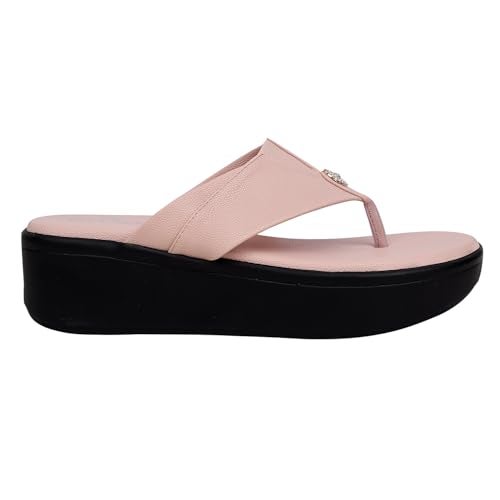 Gloss! GLOSS Women Casual Wedges Heels Sandal, Women's Fashion Stylish Wedge Heels Sandals for Offce, Every Occasion, Comfortable & Fashionable - Image 3