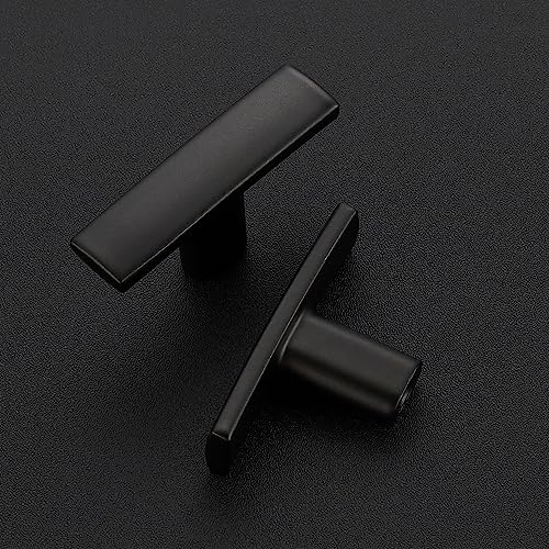 Ravinte Decor 30 Pack Black Cabinet Knobs Curved Cabinet Pulls Matte Black Knobs for Kitchen Drawer Solid Dresser Pulls for Kitchen Hardware 134 Inch Length Single Hole - Image 3