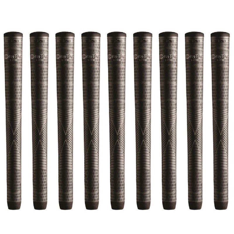 Winn Dritac Lite Oversize (+1/8") Dark Gray - 9 Piece Golf Grip Bundle - Image 4