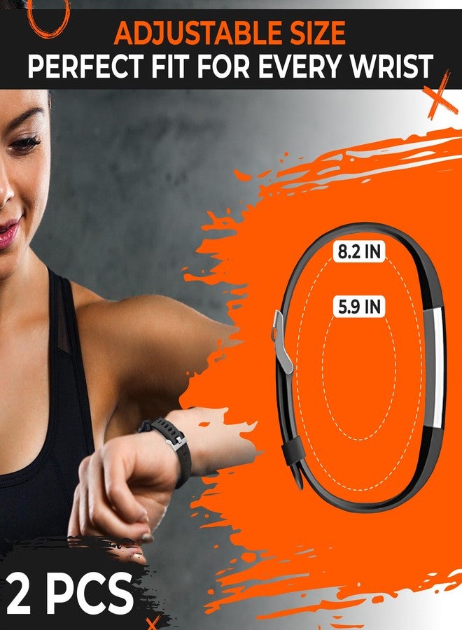 Reluen 2-Pack Bands Compatible with ID115Plus HR — Adjustable Silicone Wrist Straps - Image 3