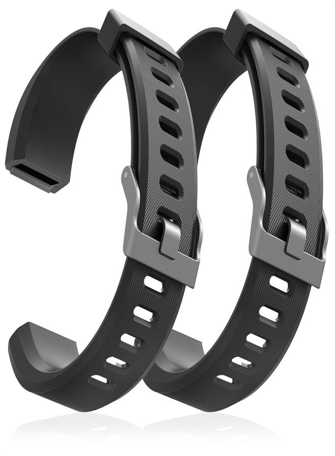 Reluen 2-Pack Bands Compatible with ID115Plus HR — Adjustable Silicone Wrist Straps - Image 1