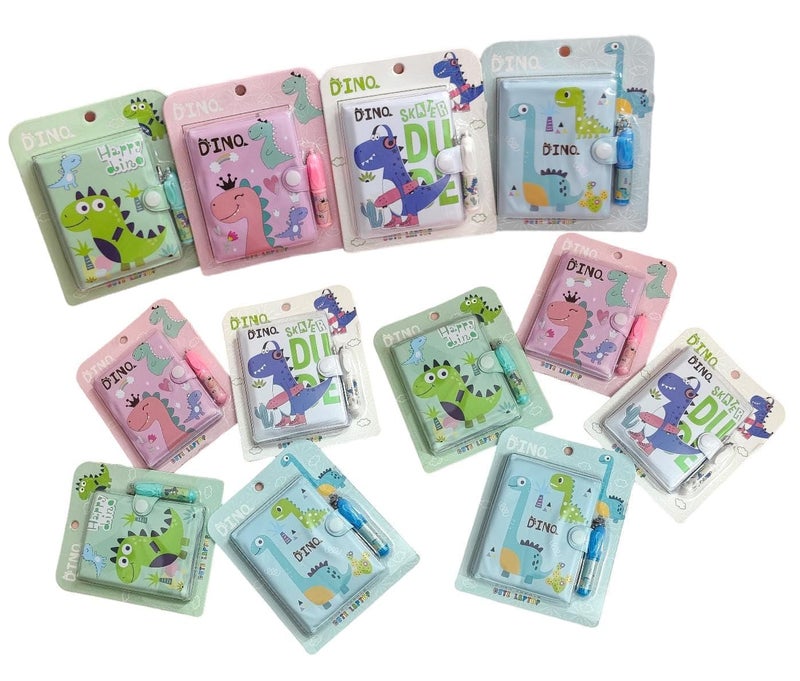 Tera13 Birthday Gifts Cartoon Diary For Boys (12 pcs) Note Book Diary For Kids Return Gifts Diary, Kids Diary, Dinosaur Diary Theme Party For Girls & Boys - Image 3