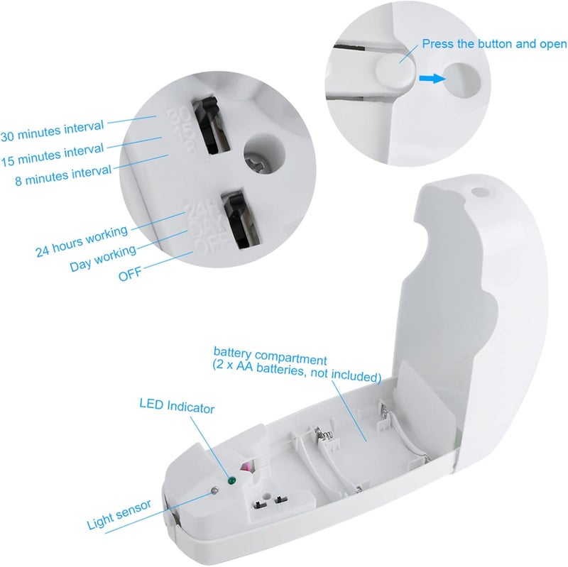 Wall Mounted Air Freshener Automatic Fragrance Aerosol Spray Dispenser for Home Indoor Use - Image 5