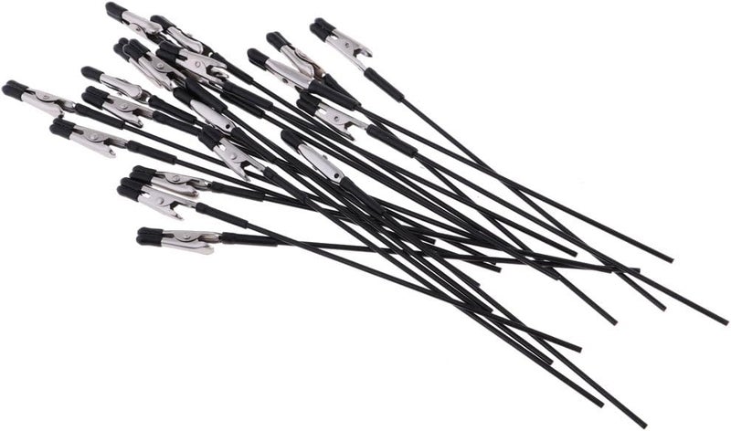 klarako 20 Pieces Action Figure Color Painting Sticks Clip Holder for Gundam Model Paint Tool - Image 1