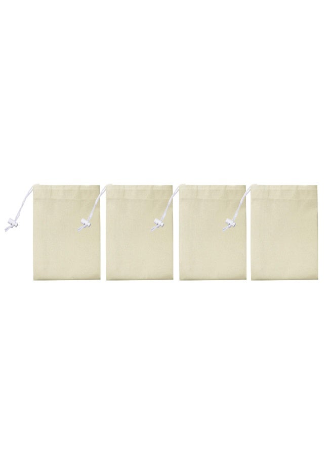 - 4 Pack Extra Large Canvas Heavy Duty Laundry Bags Natural Cotton -Multi Use- Size -28 X 36  - Image 2