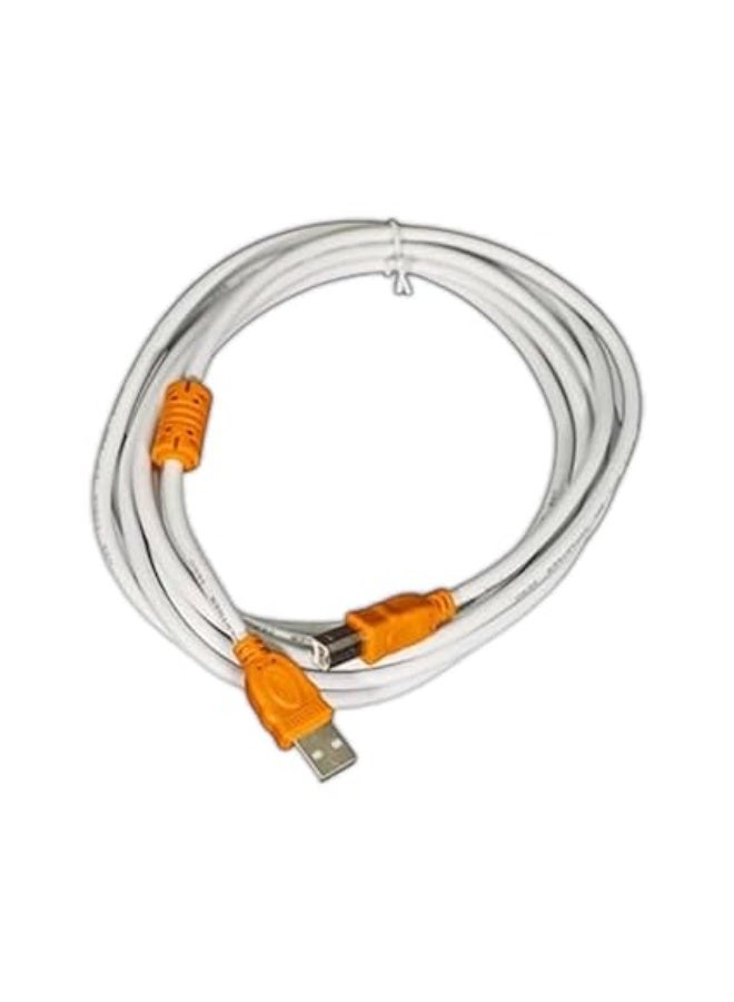 كابل طابعة USB  ذكر إلى ذكر – كابل توصيل عالي السرعة لنقل البيانات والطباعة، متين وسهل الاستخدام، متوافق مع الطابعات وأجهزة الكمبيوتر واللابتوب - Image 3