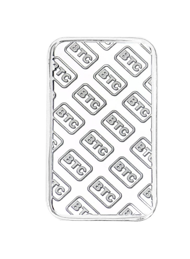 BTC 1 Ounce Silver Bar - Image 2