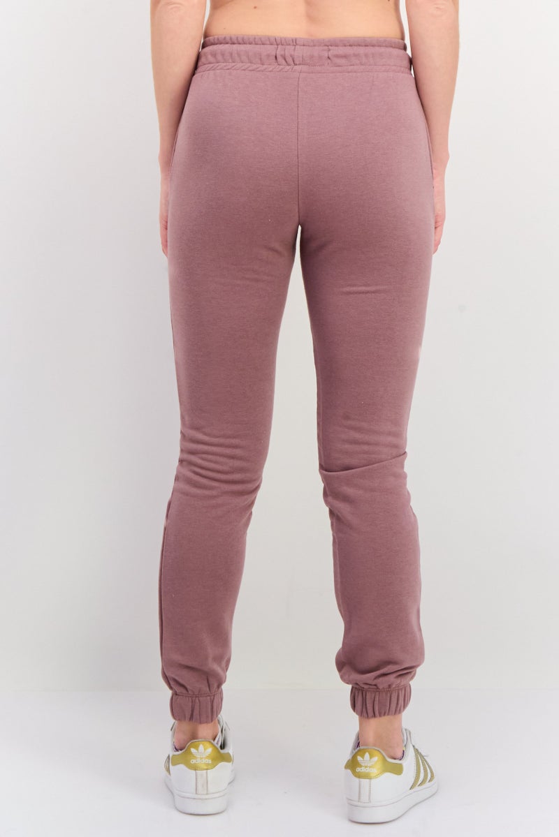 KANGOL Women Sportswear Fit Embroidered Outdoor Sweatpants, Old Rose - Image 3