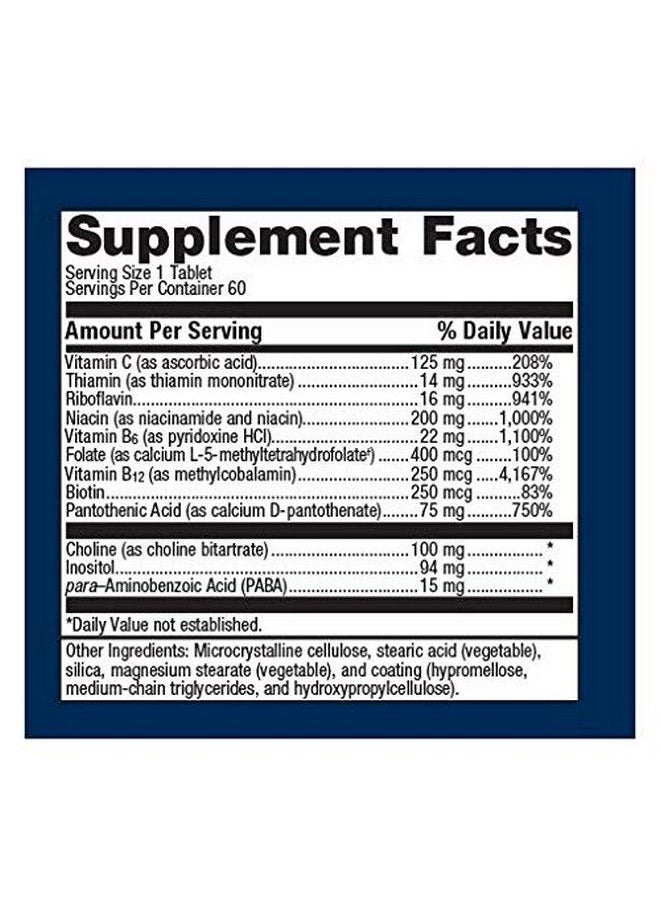 Metagenics - Glycogenics® Complete Well Balanced B Complex Formula* 60 Servings - Image 1