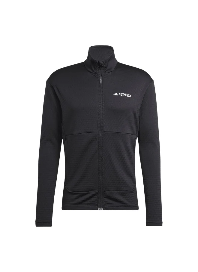 اديداس Adidas Mt Lt Fl Fz Ja Black Hiking Polarfleece Apparel For Men Xs