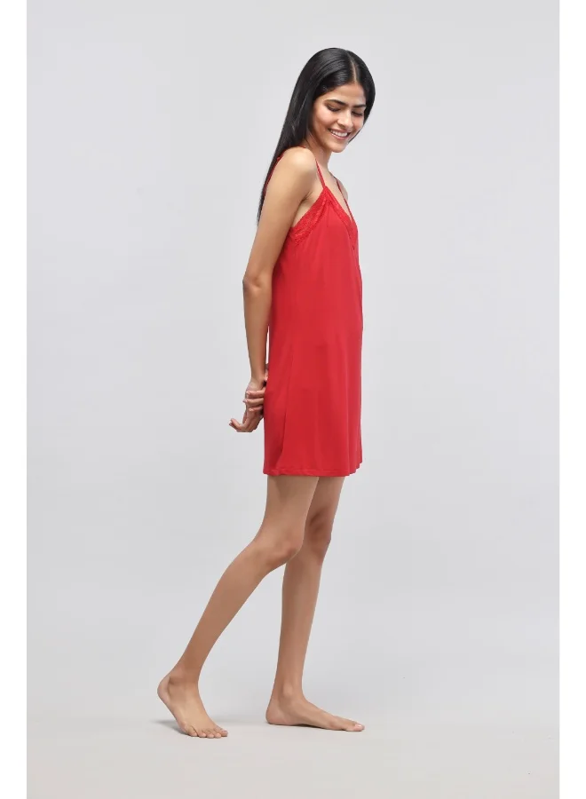 NeceSera Lace Trimmed Dress
