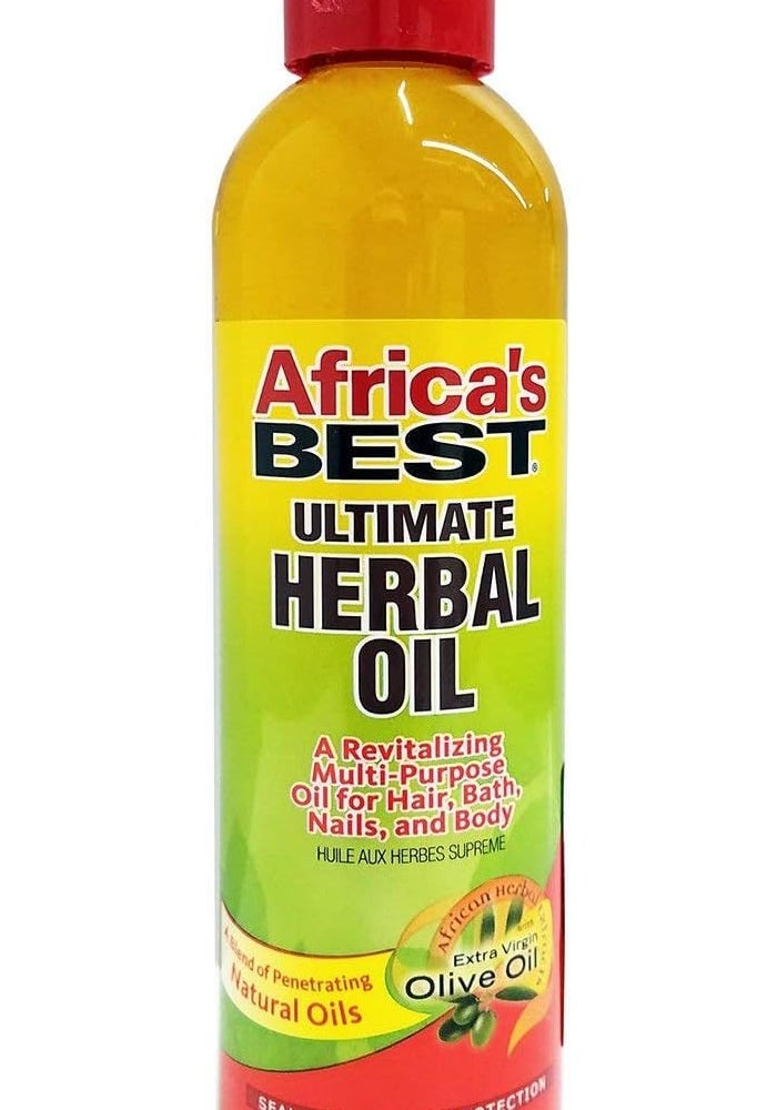 Africa's Best Ultimate Herbal Oil - 8 Ounces (Pack of 3) for Hair, Bath, Nails, and Body - Image 1