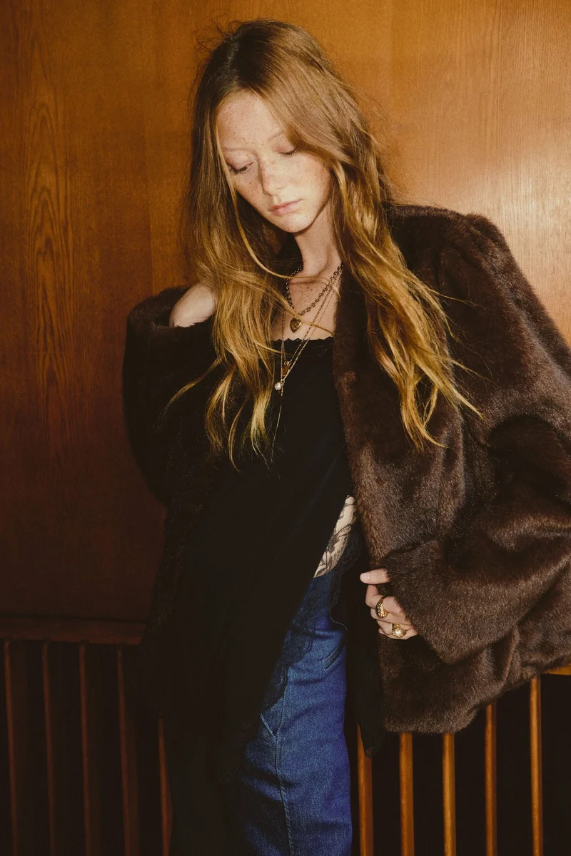 H&M Lace-trimmed strappy top