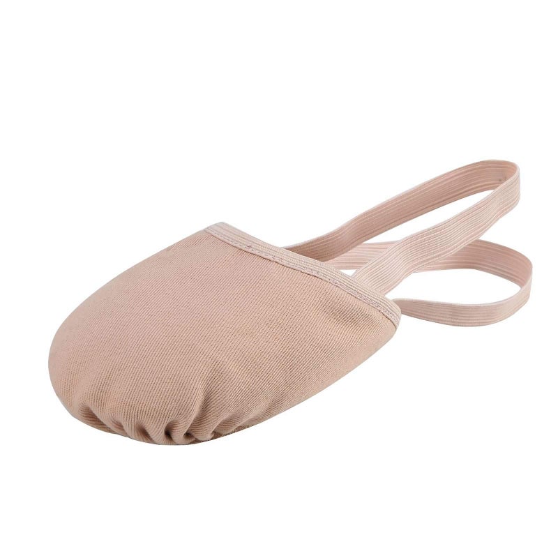 Linodes Canvas Contemporary Pirouette Lyrical Half Sole Jazz Ballet Dance Shoe Turning Shoes for Women and Girls-Nude-M - Image 1