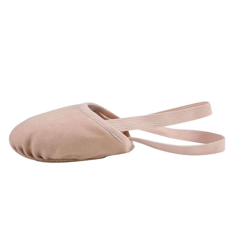 Linodes Canvas Contemporary Pirouette Lyrical Half Sole Jazz Ballet Dance Shoe Turning Shoes for Women and Girls-Nude-M - Image 2