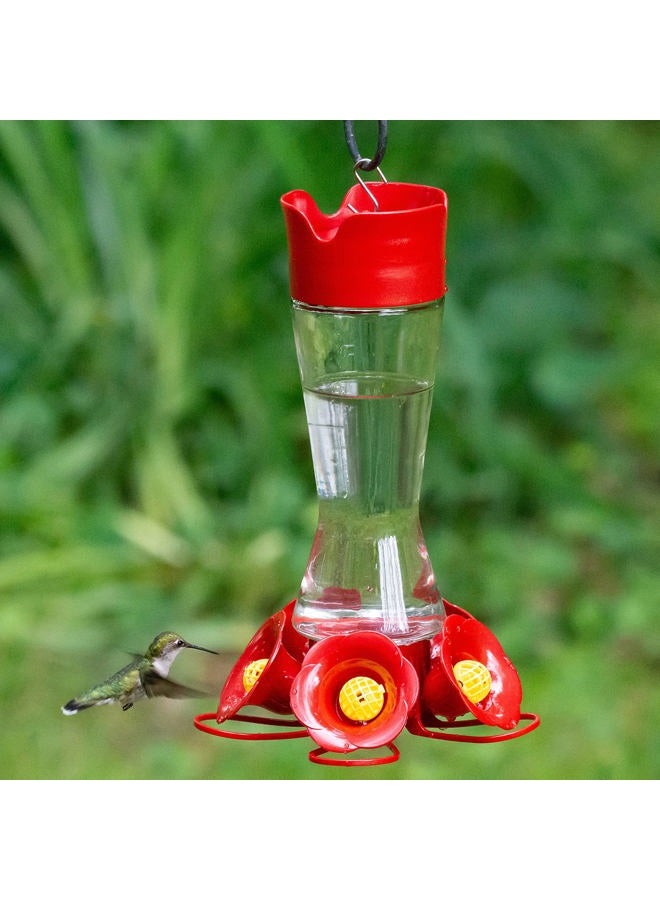 Perky-Pet 204CP-4 Favored Pinch-Waist Glass Hummingbird Feeder – 16 oz - Image 2