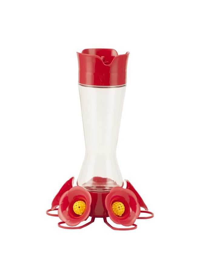 Perky-Pet 204CP-4 Favored Pinch-Waist Glass Hummingbird Feeder – 16 oz - Image 1