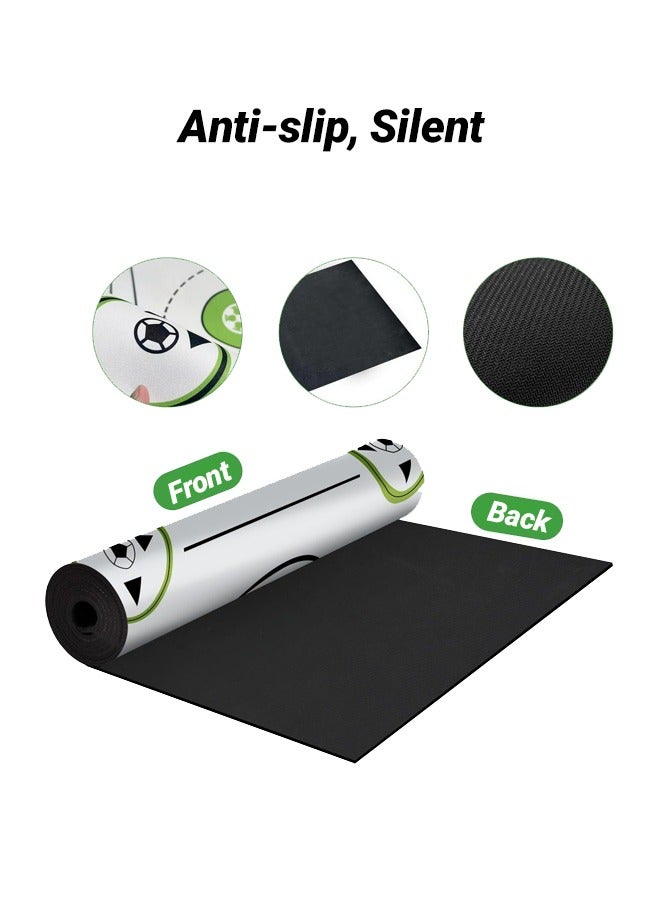 Generic Football Soccer Training Mat for All Ages, Non-Slip Soccer Training Equipment, Silent Shock Absorption Footstep Mat to Improve Speed Strength Ball Control and Coordination for Soccer Enthusiasts  - Image 5