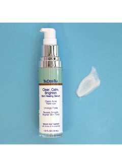 TriDerma Clear Calm Brighten Skin Serum With 2% Salicylic Acid And Niacinamide Reveals Smoother Brighter More Even Skin Clears Acne Blemishes Blackheads And Unclogs Pores 1 Oz  - Image 4