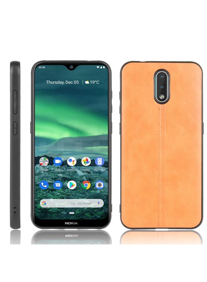 S-TOP Case For Nokia 2.3 Shockproof Sewing Cow Pattern Skin PC + PU + TPU Case - Image 1