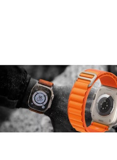 Alpine Loop Nylon Band 49mm 45mm 44mm 42mm, Adjustable with Metal C-Hook Strap- Orange - pzsku/Z9A607CC7D10441164125Z/45/_/1708939834/952c4159-4ddf-437f-88b6-7f5497b94a07